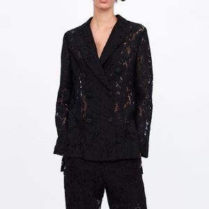 Zara Black Lace Blazer Sz. S 🤵‍♀️